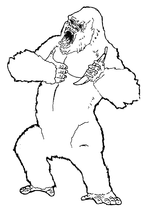 king kong coloring pages books 100 free and printable